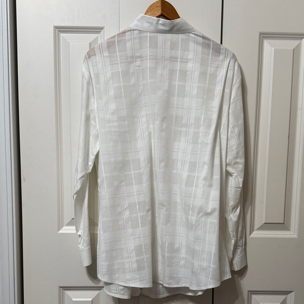 Sanctuary White Plaid Button Down Shirt - Picture 3 of 8